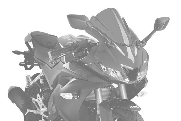 Windscreen PUIG Z-RACING 3619C carbon look