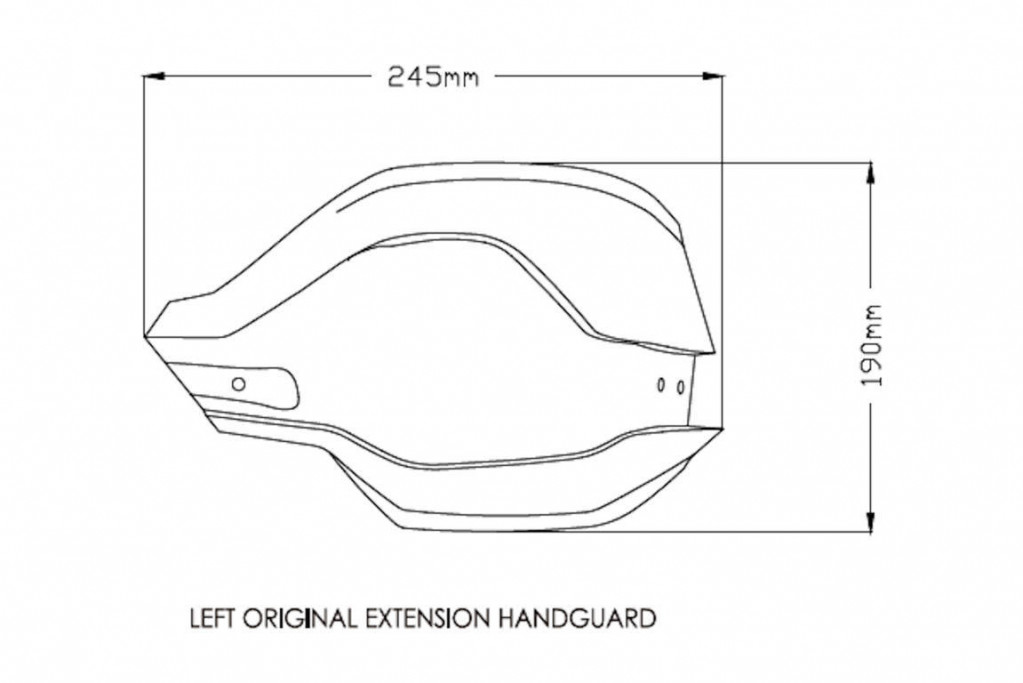 Handguards PUIG EXTENSION 3763W clear