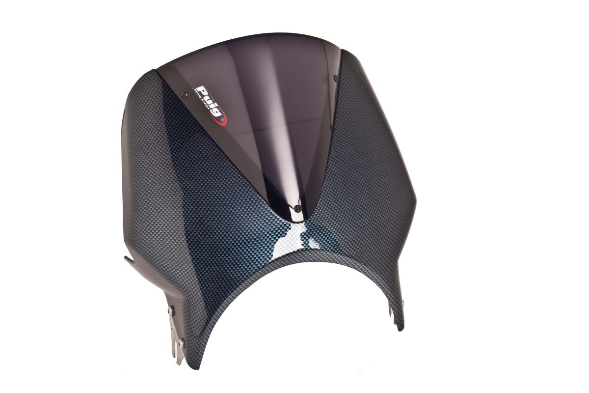 Windshield PUIG VISION 005CF carbon look/smoke