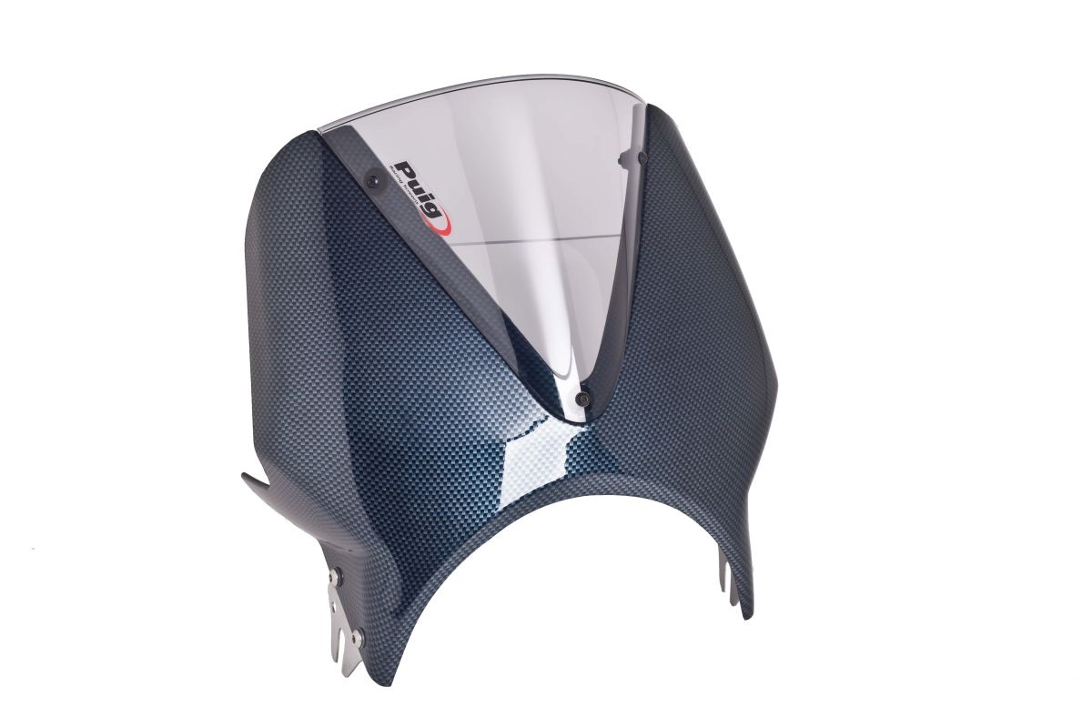 Windshield PUIG VISION 005CH carbon look/smoke for HONDA CB 600 F Hornet (S ABS) 2003-2004