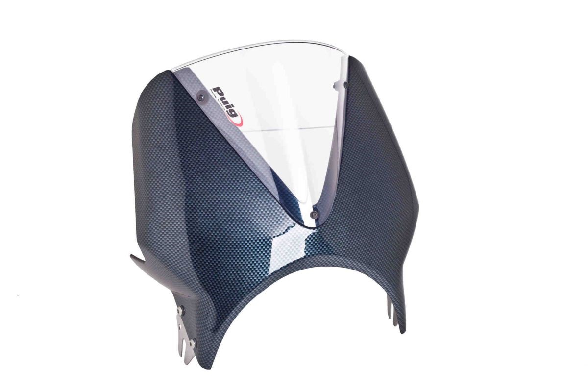 Windshield PUIG VISION 005CW carbon look/transparent