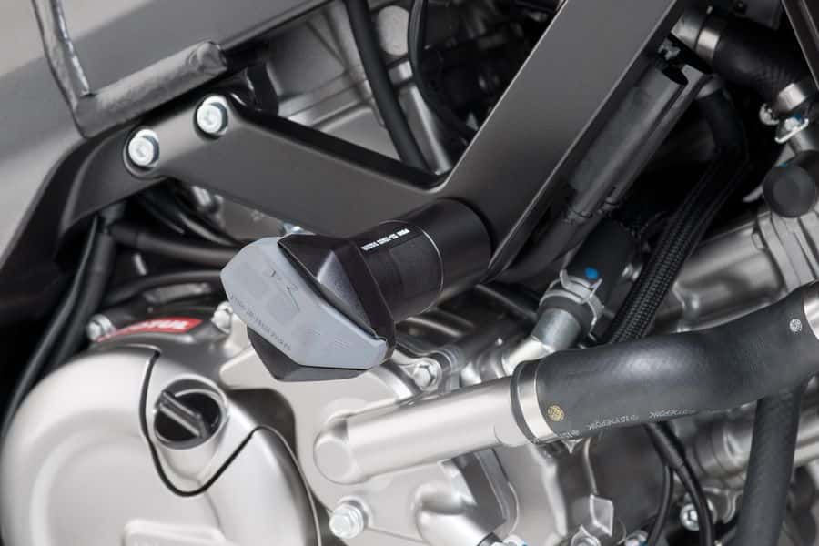 Frame sliders PUIG R12 1870N black with grey rubber