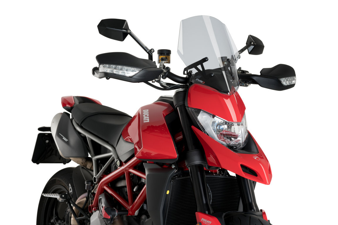Windshield PUIG NEW GEN. SPORT 3634H smoke for DUCATI Hypermotard 950 / SP 2019-2024, DUCATI Hypermotard 950 RVE 2021-2023
