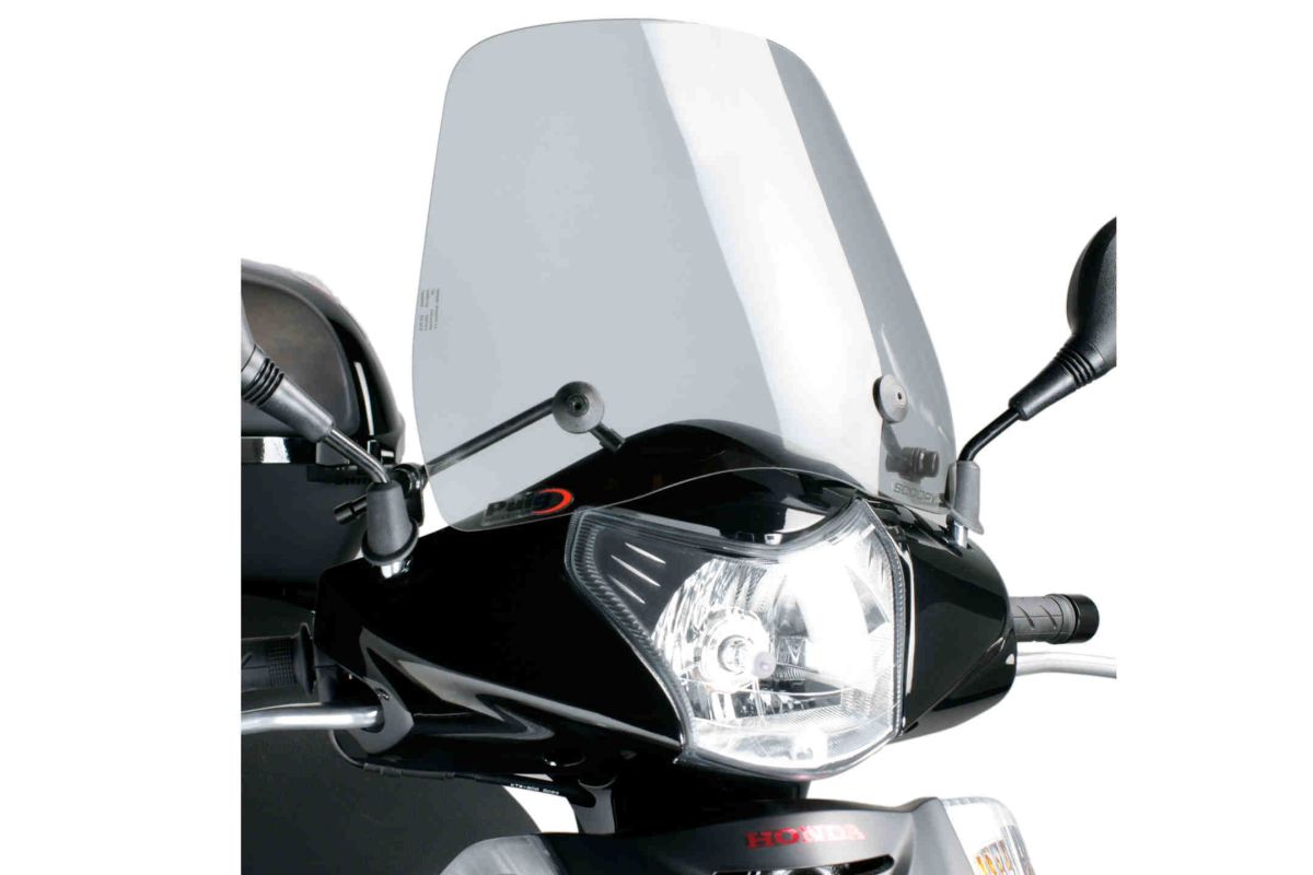 Windshield PUIG TRAFIC 4045H smoke for HONDA SH 125 2007-2008, HONDA SH 300 i 2007-2010