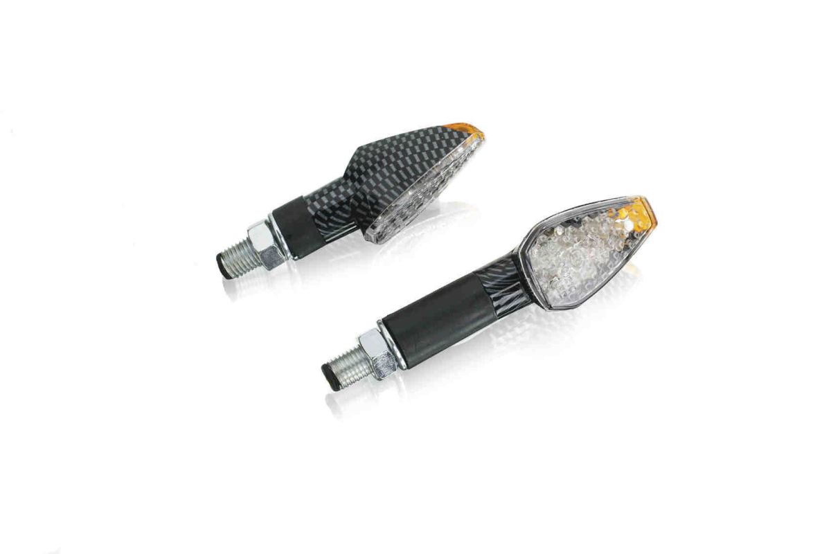 Turn signals PUIG PEAK 4494C carbon look long, homologated