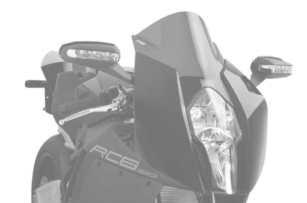 Windscreen PUIG RACING 4944F dark smoke