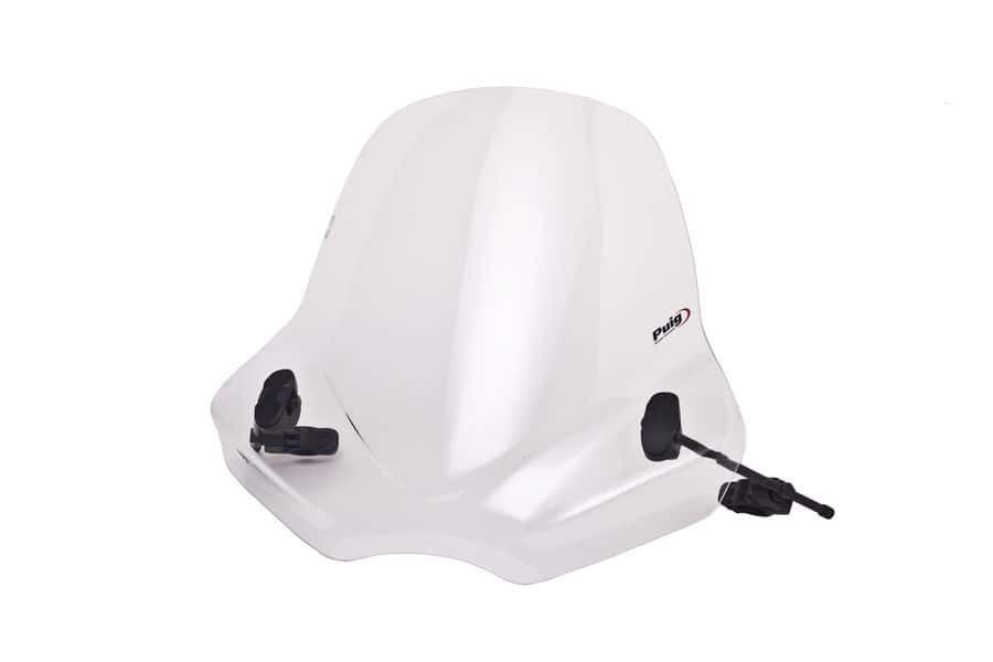 Windshield PUIG TOURING II 5267W clear for BENELLI BN 125 2018-2025