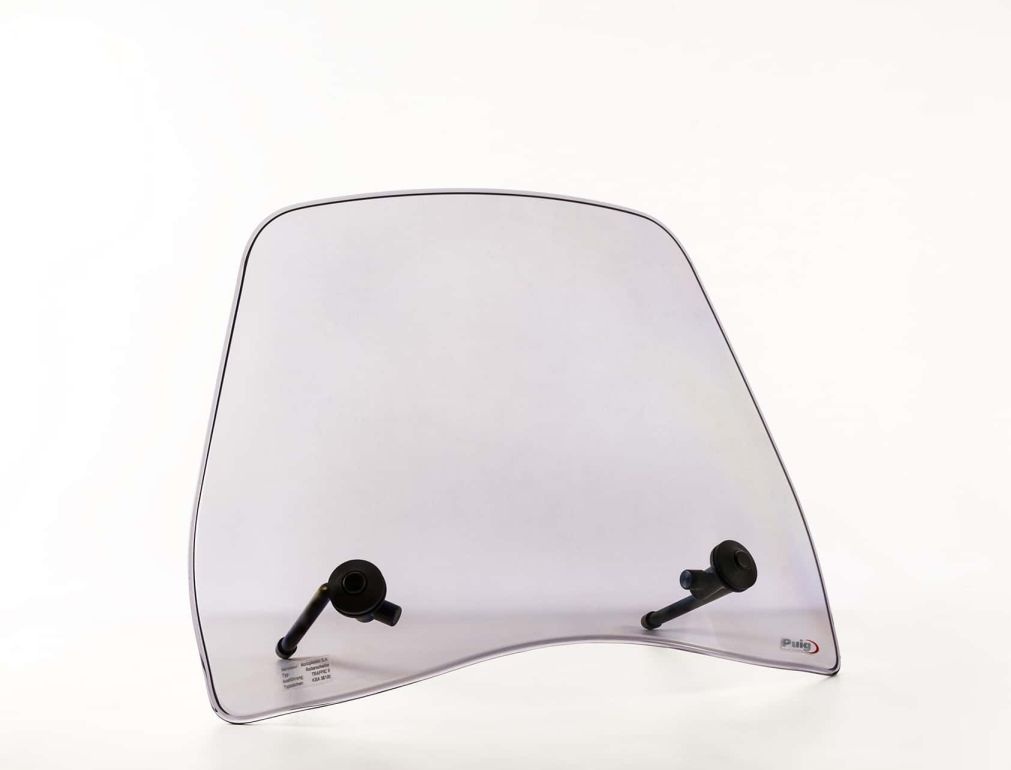 Windshield PUIG TRAFIC 5628H smoke for PEUGEOT Vivacity 50 2009-2017