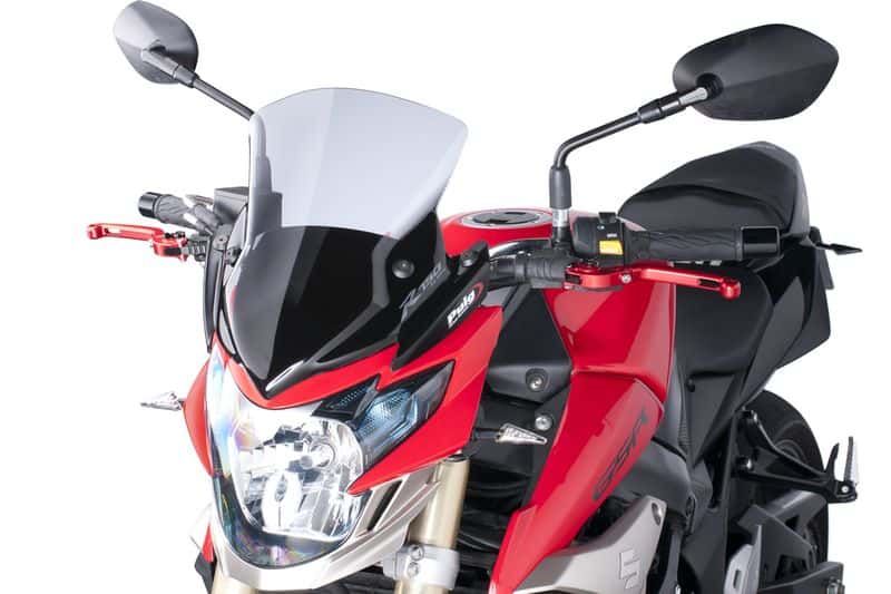 Windshield PUIG NEW GEN. SPORT 5646H smoke for SUZUKI GSR 750 2011-2016