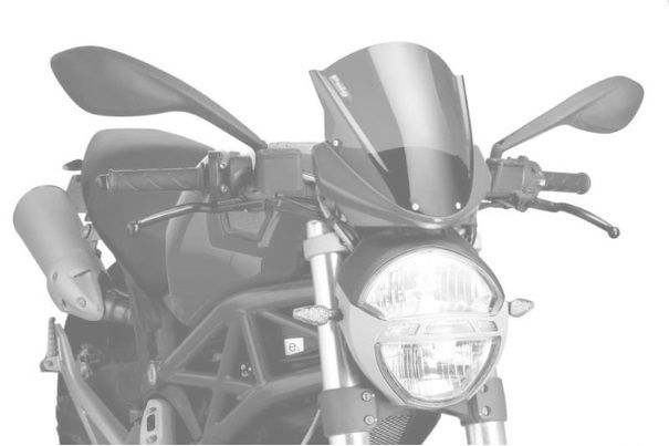 Windscreen PUIG RACING 5650W transparent