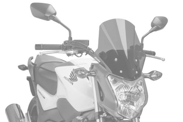 Windscreen PUIG RACING 5991W transparent