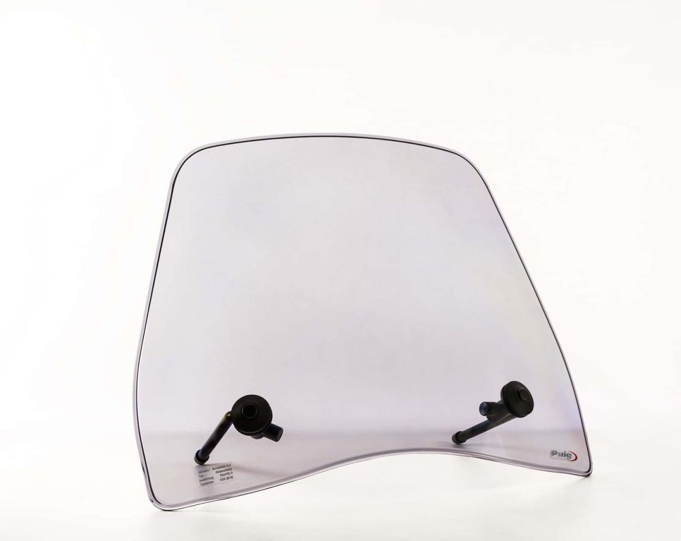 Windshield PUIG TRAFIC 6013H smoke for KYMCO Agility 50 City 4T (R16) 2011-2019, KYMCO Agility 125 City (R16) 2011-2019