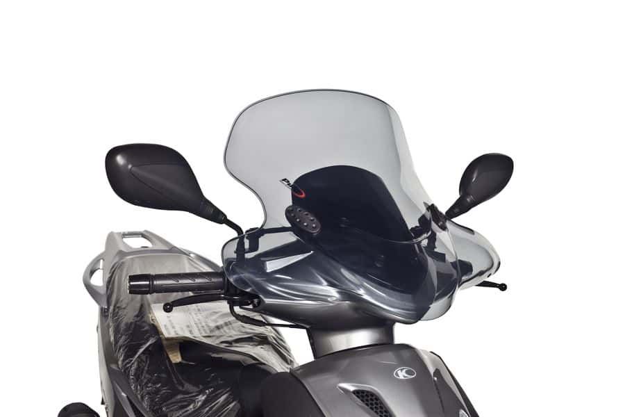 Windshield PUIG CITY TOURING 6027H smoke for KYMCO Agility 50 City 4T (R16) 2011-2019, KYMCO Agility 125 City (R16) 2011-2019