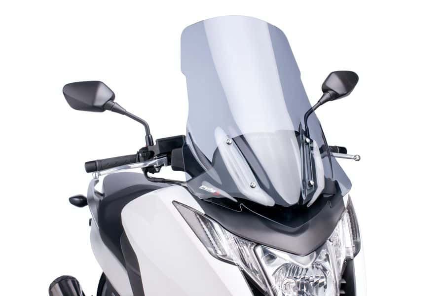 Windshield PUIG V-TECH LINE TOURING 6035H smoke for HONDA NC 700 D Integra 2012-2013, HONDA NC 750 D Integra 2014-2019
