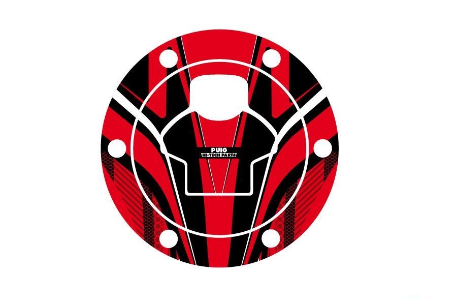 Fuel cap cover PUIG RADIKAL 6298R crven