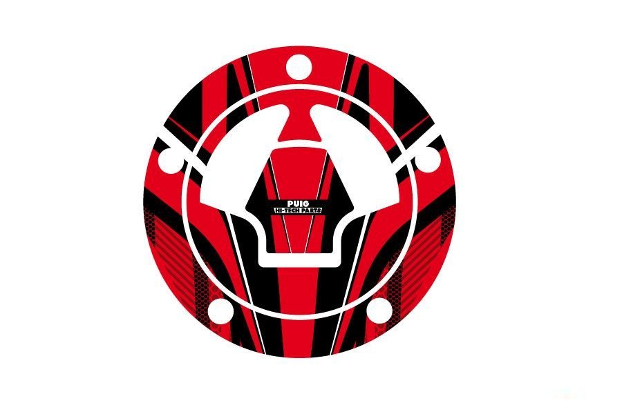 Fuel cap cover PUIG RADIKAL 6312R crven