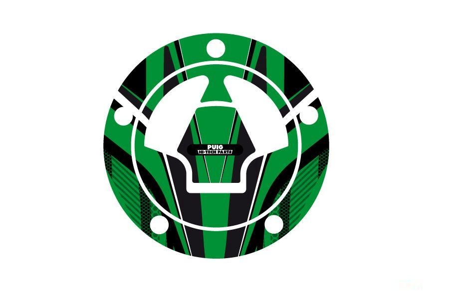 Fuel cap cover PUIG RADIKAL 6312V green