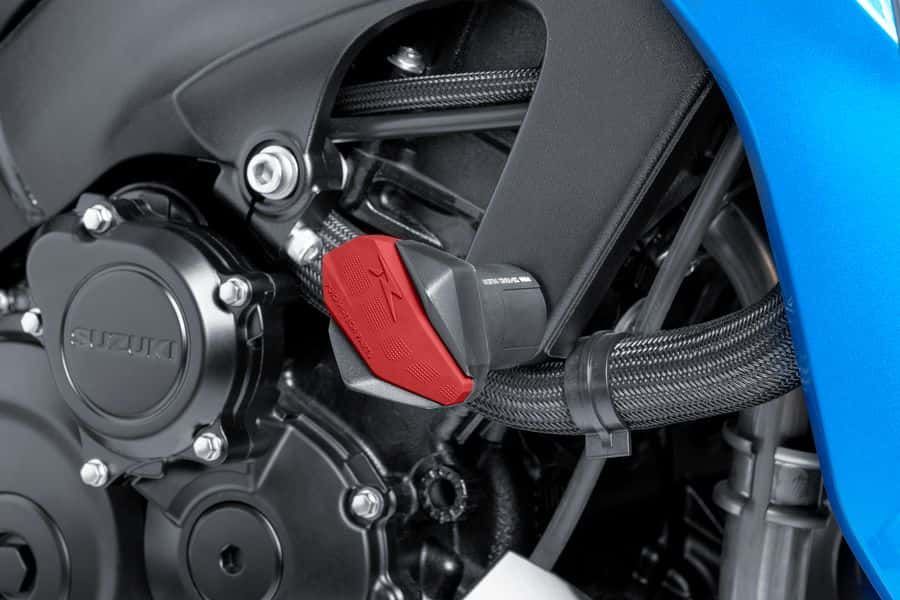 Spare rubber end protector PUIG R12 6378R crven