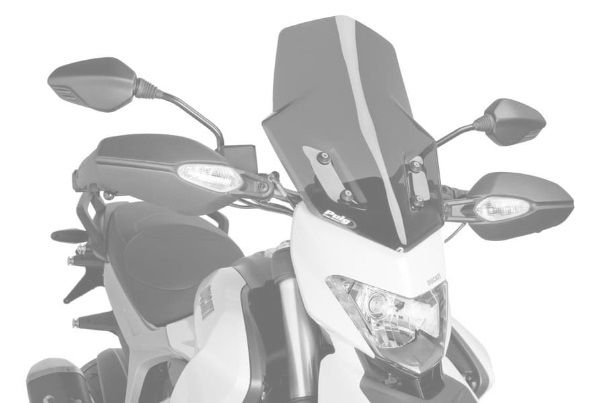 Windscreen PUIG TOURING 6492N Crni