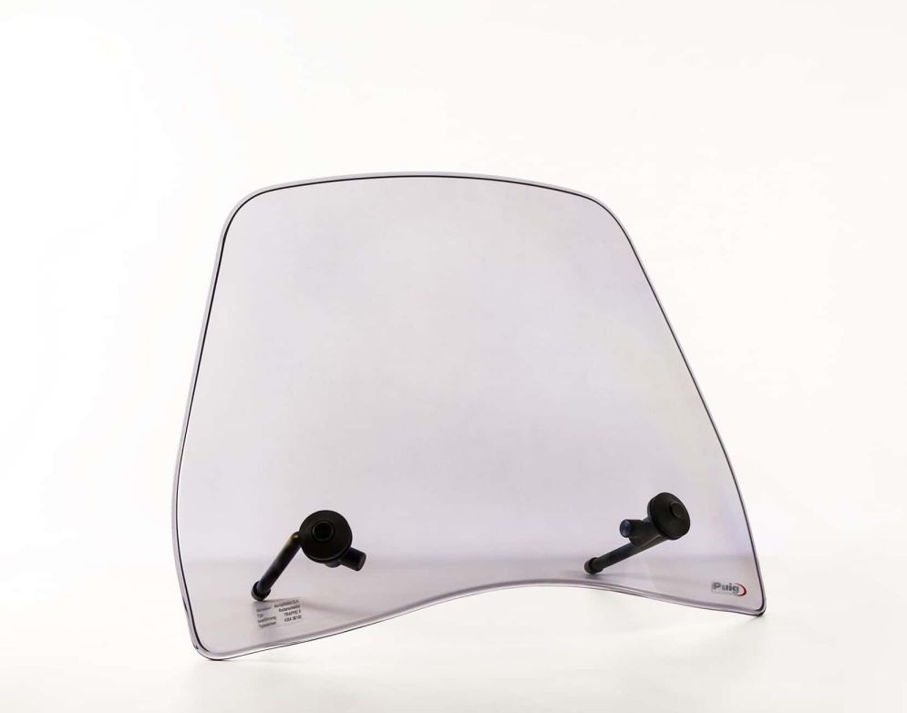 Windshield PUIG TRAFIC 6533H smoke for PIAGGIO/VESPA Fly 125 2013-2017, PIAGGIO/VESPA Fly 50 4T 2013-2017
