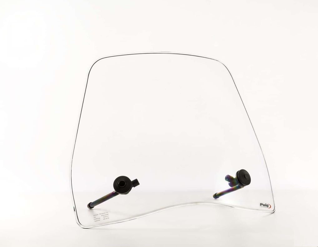 Windshield PUIG TRAFIC 6533W transparent for PIAGGIO/VESPA Fly 125 2013-2017, PIAGGIO/VESPA Fly 50 4T 2013-2017