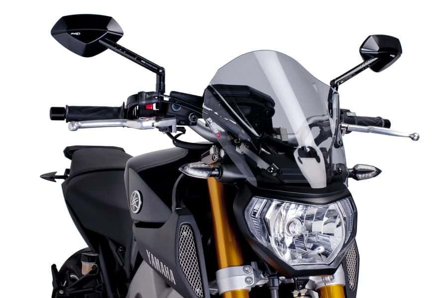 Windshield PUIG NEW. GEN TOURING 6861H smoke for YAMAHA MT-09 850 / 890 2013-2016