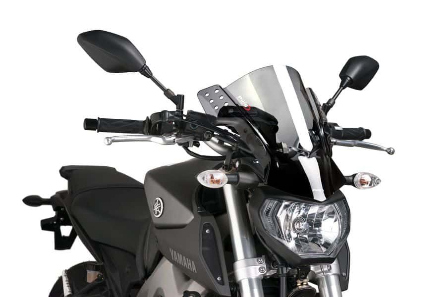 Windshield PUIG RAFALE 6894H smoke for YAMAHA MT-07 700 2014-2024, YAMAHA MT-09 850 / 890 2013-2016