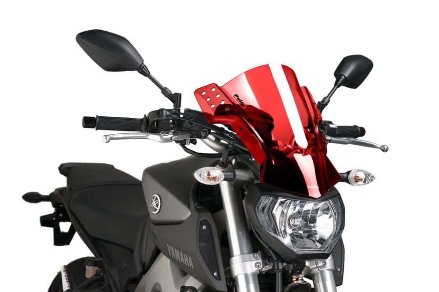 Windshield PUIG RAFALE 6894R crven for YAMAHA MT-09 850 / 890 2013-2016