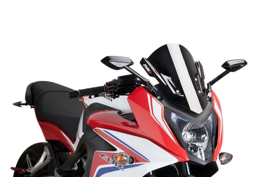 Windscreen PUIG RACING 7003N Crni