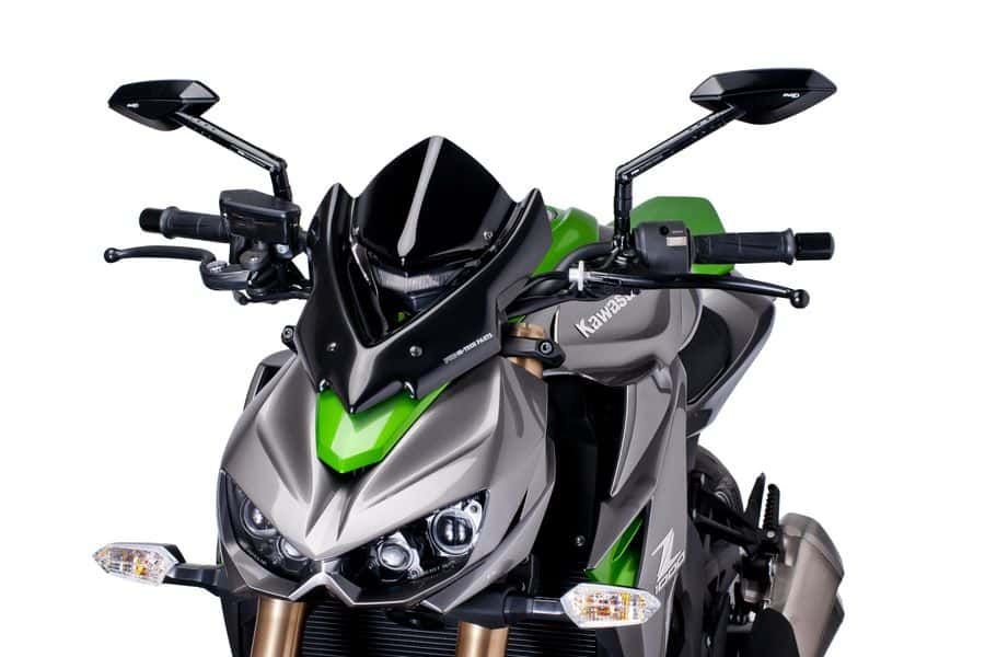 Windshield PUIG NEW GEN. SPORT 7011N Crni for KAWASAKI Z 1000 2014-2020