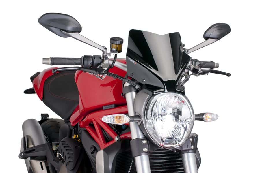 Windshield PUIG NEW GEN. SPORT 7013N Crni