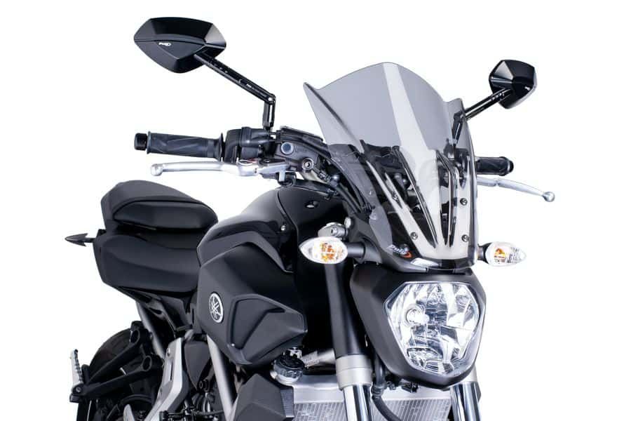 Windshield PUIG NEW. GEN TOURING 7016H smoke for YAMAHA MT-07 700 2014-2017