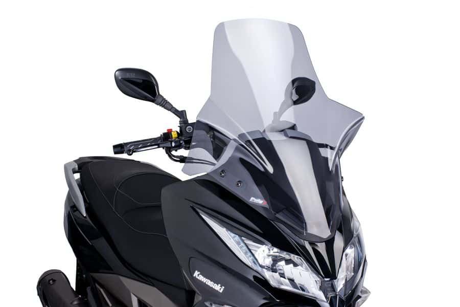 Windshield PUIG V-TECH LINE TOURING 7020H smoke for KAWASAKI J 300 2014-2019, KAWASAKI J 125 2015-2021