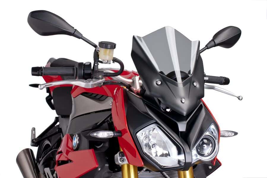 Windshield PUIG NEW GEN. SPORT 7040H smoke for BMW S 1000 R 2013-2019