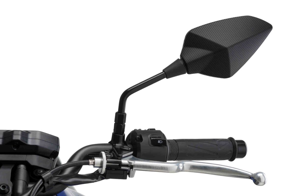 Uzvratni retrovizor PUIG RS1 WITH BAR 7340C carbon look right (including adapter kit)