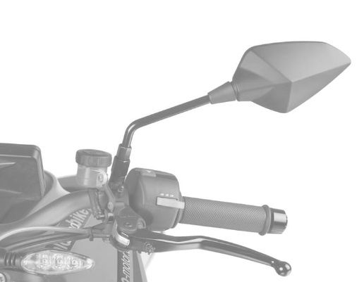 Uzvratni retrovizor PUIG RS1 FAIRING FITTING 7345C carbon look left