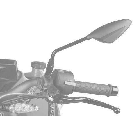 Uzvratni retrovizor PUIG RS2 70° FAIRING FITTING 7355C carbon look left