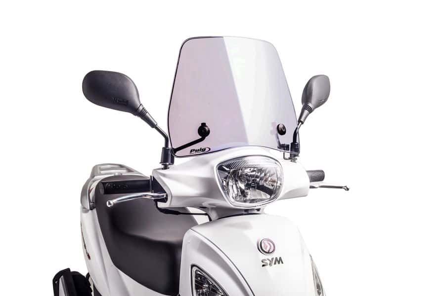 Windshield PUIG TRAFIC 7546H smoke for SYM Symphony ST 125 2009-2011