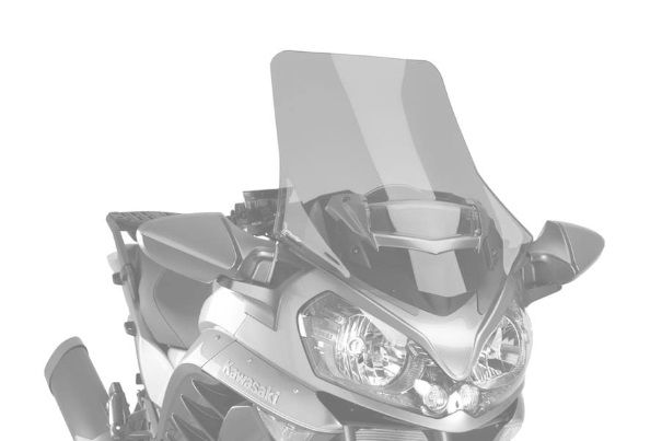 Windscreen PUIG TOURING 7628N Crni