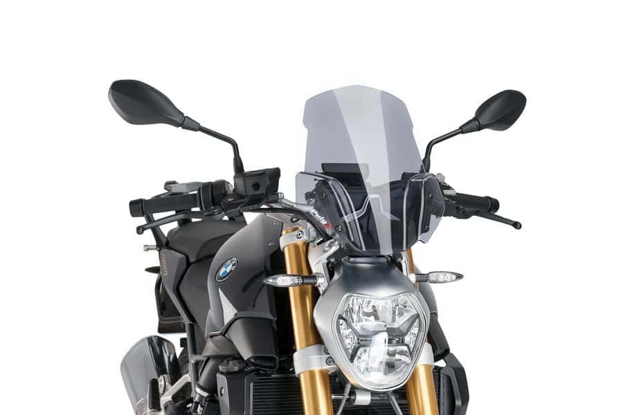 Windshield PUIG NEW GEN. SPORT 7651H smoke for BMW R 1200 R / RS 2015-2018