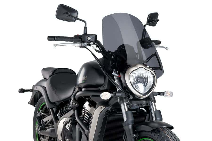 Windshield PUIG NEW. GEN TOURING 8164F dark smoke for KAWASAKI Vulcan S 650 2015-2025