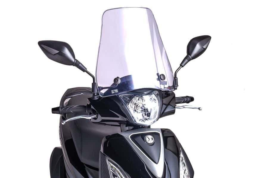 Windshield PUIG URBAN 8180W transparent for SYM Symphony 125 2015-2018