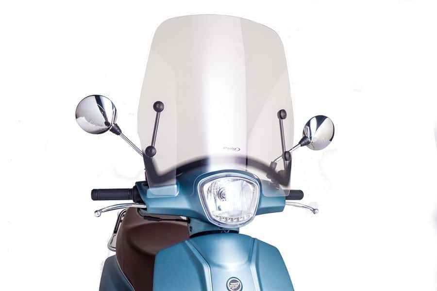 Windshield PUIG T.S. 8966W transparent for KEEWAY Zahara 125 2022-2024