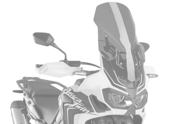 Windscreen PUIG TOURING WITH SUPPORT + PROTECTION 9156A plavi