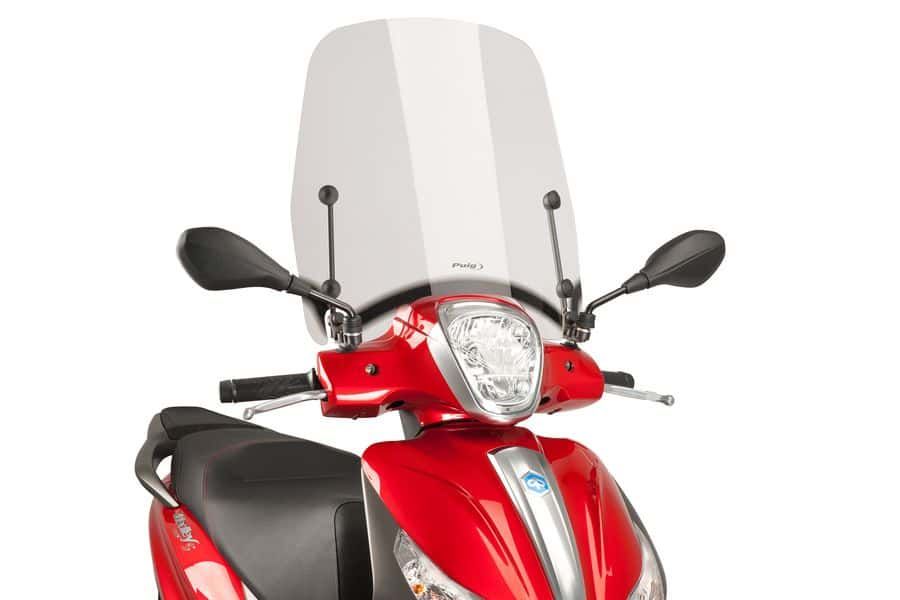 Windshield PUIG T.S. 9199W transparent for PIAGGIO/VESPA Medley 125 / S  2016-2019