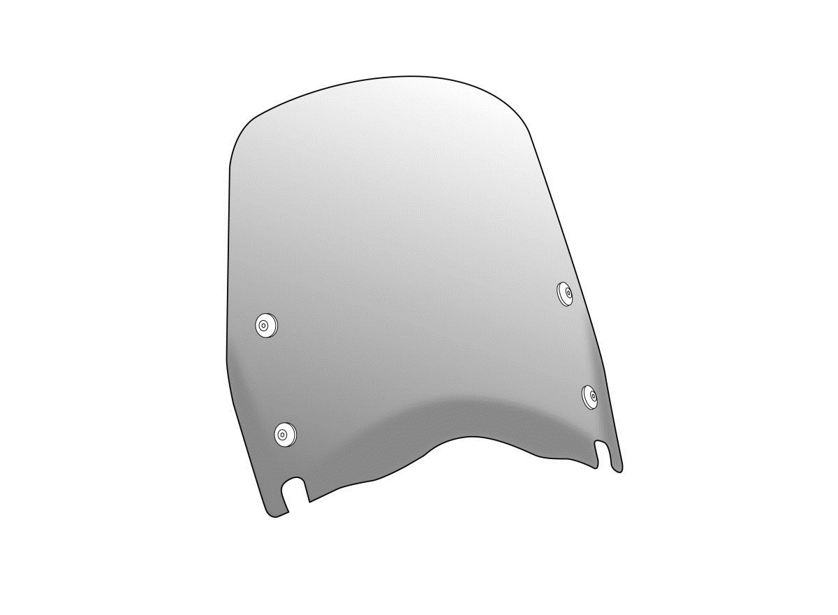 Windshield PUIG T.S. 9241W transparent for KYMCO Agility 125 City (R16) 2015-2018, KYMCO Agility 125 City + 2015-2017