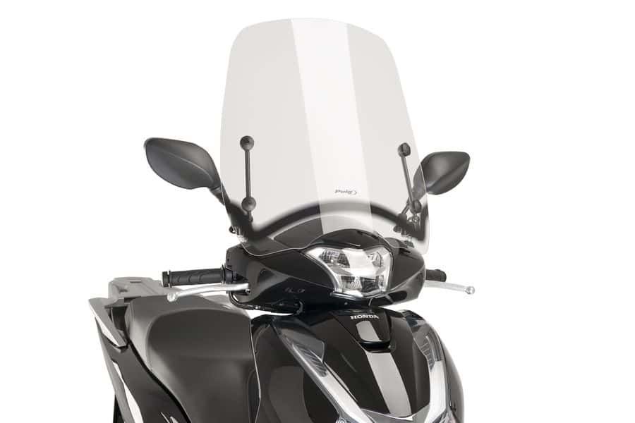 Windshield PUIG T.S. 9383W transparent for HONDA SH 125 2017-2019
