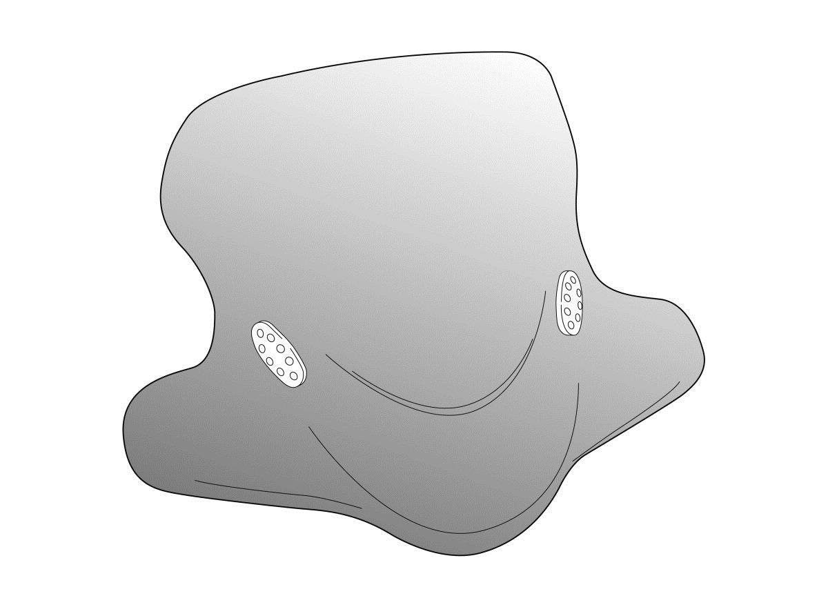 Windshield PUIG CITY TOURING 9439H smoke for KYMCO Agility 125 City + 2015-2017