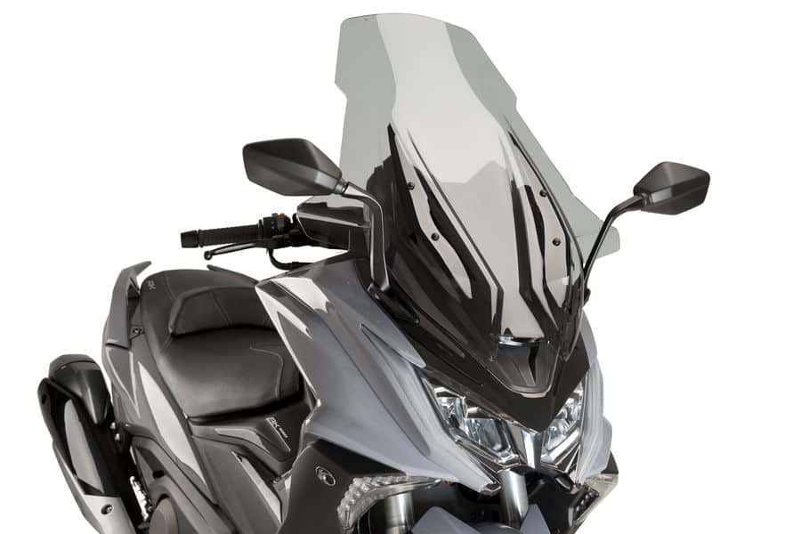 Windshield PUIG V-TECH LINE TOURING 9477H smoke for KYMCO AK 550 2017-2022, HONDA CBR 650 R 2019