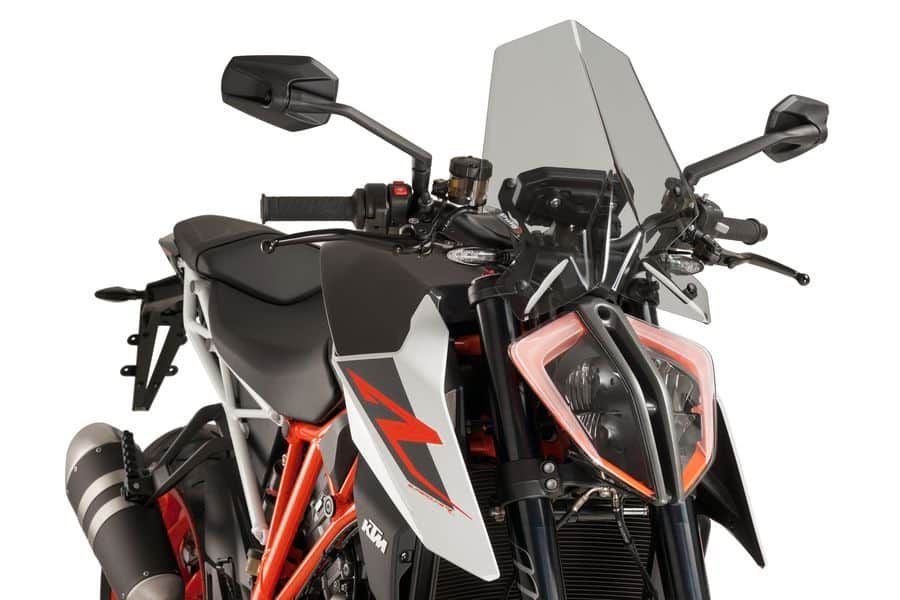 Windshield PUIG NEW GEN. SPORT 9692H smoke for KTM Super Duke 1290 / R 2017-2019